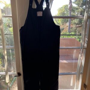 Black Snow Bib Overalls